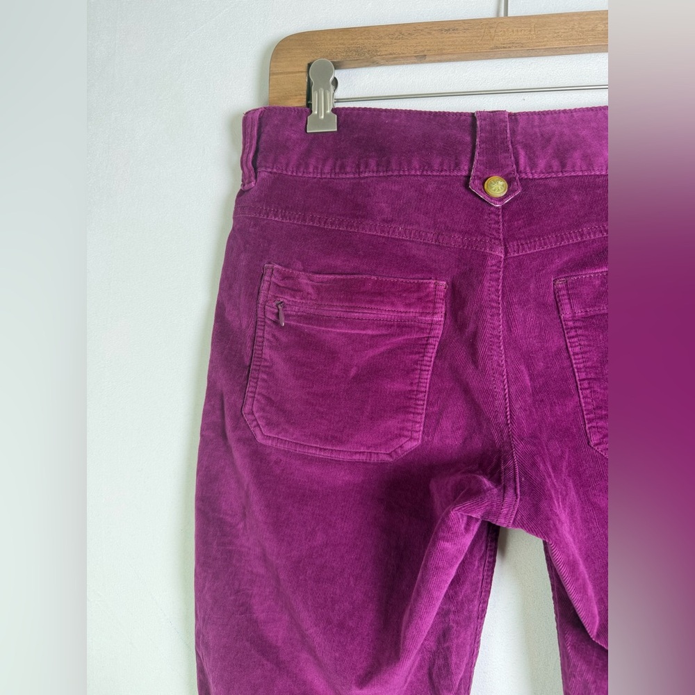 Athleta Women’s Loveland Corduroy Pant Raspberry Low Rise Stretch Cord Size 6P - Picture 7 of 12